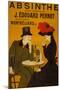 Absinthe Liquor Vintage Ad-null-Mounted Art Print