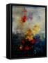 Abstract 0805-Pol Ledent-Framed Stretched Canvas