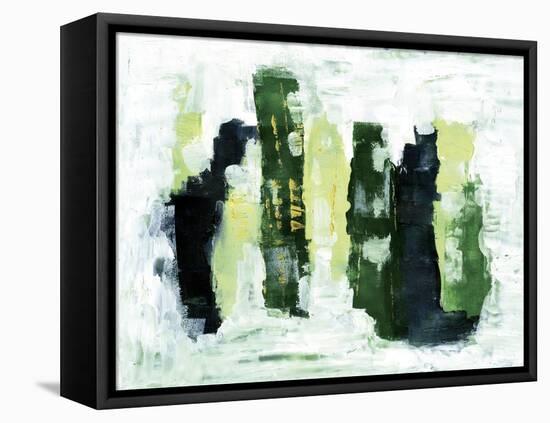 Abstract 1 Green-Summer Tali Hilty-Framed Stretched Canvas