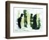 Abstract 1 Green-Summer Tali Hilty-Framed Giclee Print