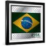 Abstract 2014 World Cup Poster-vipervxw-Framed Art Print