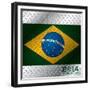 Abstract 2014 World Cup Poster-vipervxw-Framed Premium Giclee Print