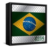 Abstract 2014 World Cup Poster-vipervxw-Framed Stretched Canvas