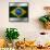 Abstract 2014 World Cup Poster-vipervxw-Framed Stretched Canvas displayed on a wall