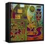 Abstract 3-Art Deco Designs-Framed Stretched Canvas