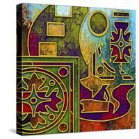 Abstract 3-Art Deco Designs-Stretched Canvas