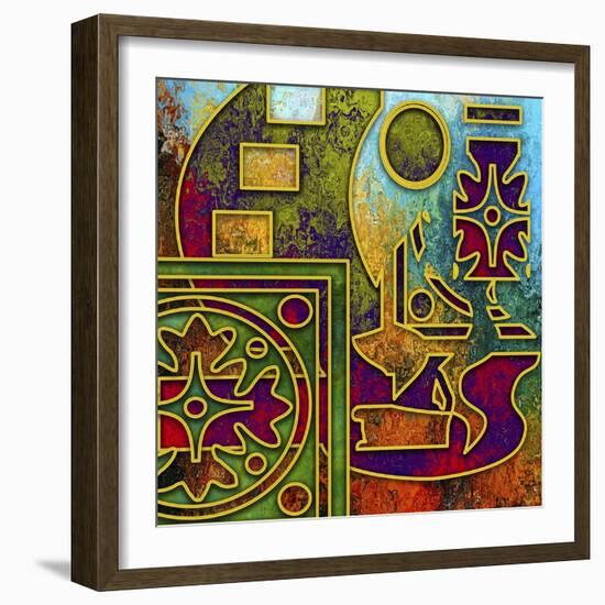 Abstract 3-Art Deco Designs-Framed Giclee Print