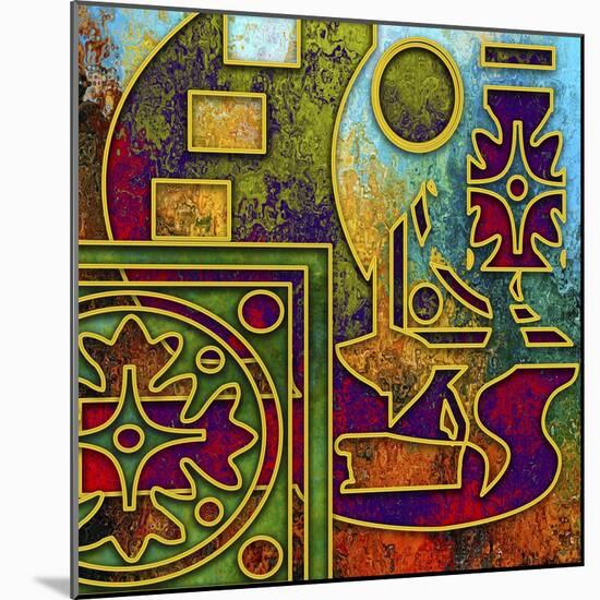 Abstract 3-Art Deco Designs-Mounted Giclee Print