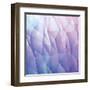 Abstract 3D Blue Vector Background Made from Triangles-orson-Framed Art Print