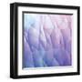 Abstract 3D Blue Vector Background Made from Triangles-orson-Framed Art Print