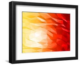 Abstract 3D Triange-Piko72-Framed Art Print