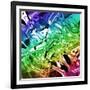 Abstract 51-Shiroki Kimaneka-Framed Giclee Print