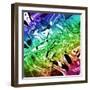 Abstract 51-Shiroki Kimaneka-Framed Giclee Print