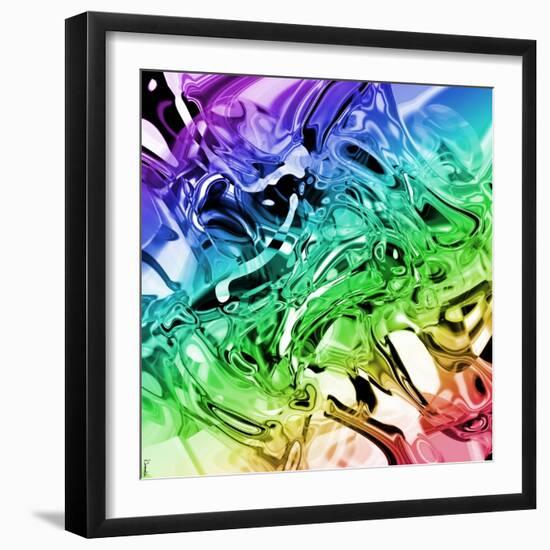 Abstract 53-Shiroki Kimaneka-Framed Giclee Print