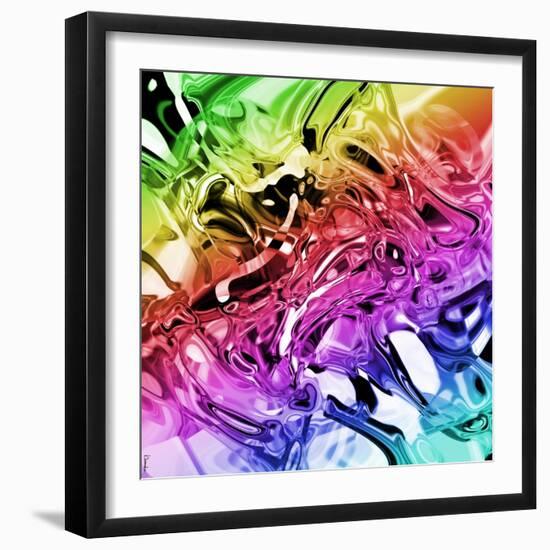 Abstract 54-Shiroki Kimaneka-Framed Giclee Print