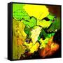 Abstract 775110602-Pol Ledent-Framed Stretched Canvas