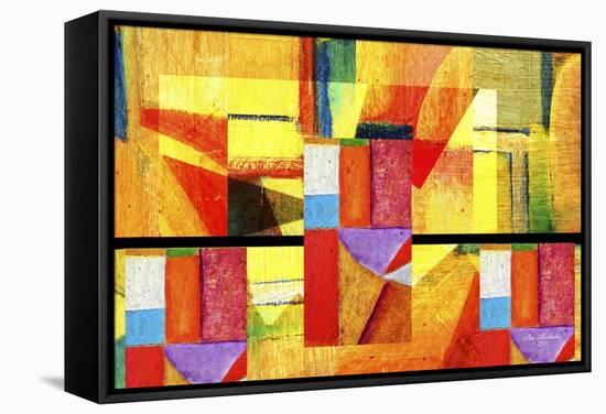 Abstract A2-Ata Alishahi-Framed Stretched Canvas