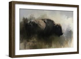 Abstract American Bison-Jai Johnson-Framed Giclee Print