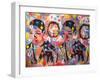 Abstract Androids-Abstract Graffiti-Framed Giclee Print