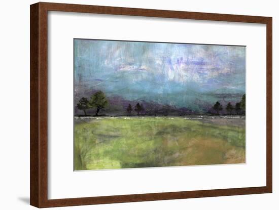 Abstract Aqua Sky Landscape-Jean Plout-Framed Giclee Print