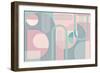 Abstract Arches Pastel-Urban Epiphany-Framed Art Print