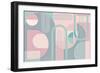 Abstract Arches Pastel-Urban Epiphany-Framed Art Print