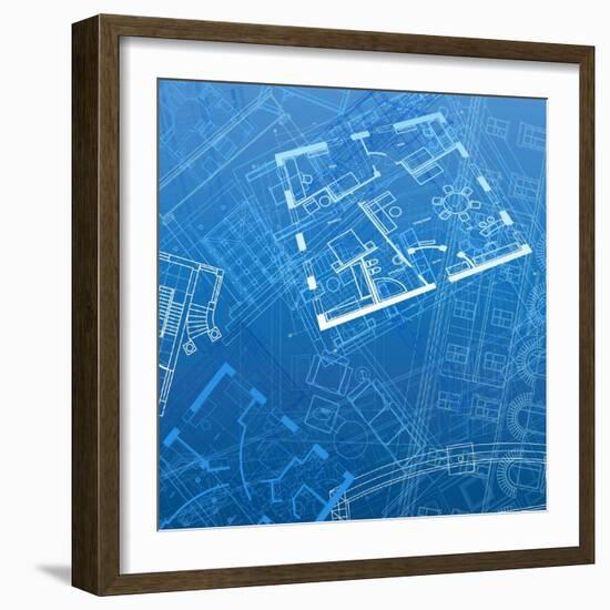 Abstract Architectural Background-ildogesto-Framed Art Print