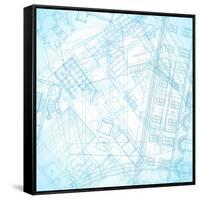 Abstract Architectural Background-ildogesto-Framed Stretched Canvas