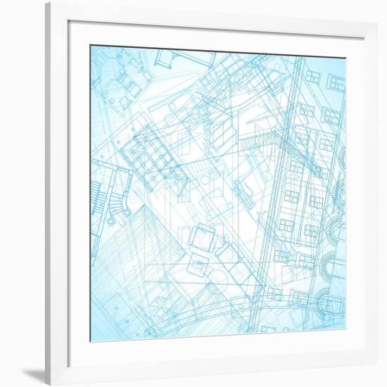 Abstract Architectural Background-ildogesto-Framed Art Print