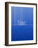 Abstract Architectural Sketch-mooltfilm-Framed Art Print