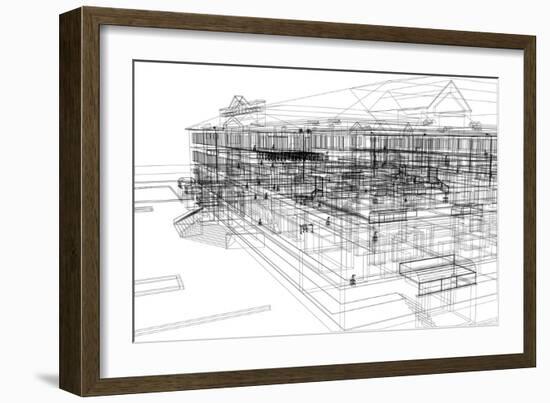 Abstract Architecture-cherezoff-Framed Art Print