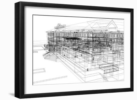 Abstract Architecture-cherezoff-Framed Art Print