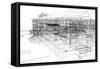 Abstract Architecture-cherezoff-Framed Stretched Canvas