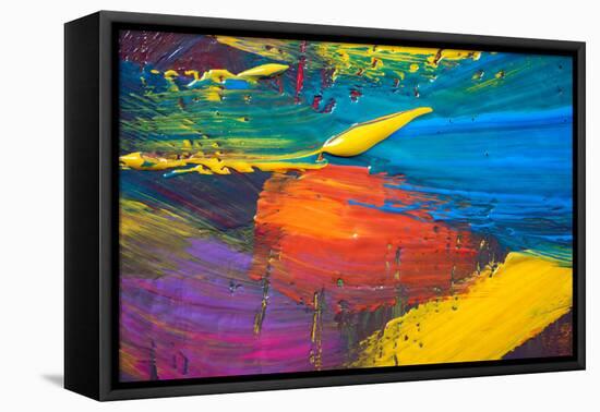 Abstract Art Background. Hand-Painted-Thirteen-Framed Stretched Canvas