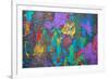 Abstract Art Background. Hand-Painted.-Thirteen-Framed Photographic Print