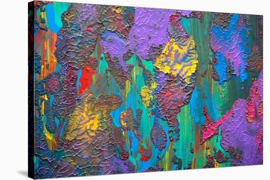 Abstract Art Background. Hand-Painted.-Thirteen-Stretched Canvas