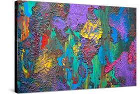 Abstract Art Background. Hand-Painted.-Thirteen-Stretched Canvas