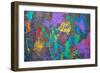 Abstract Art Background. Hand-Painted.-Thirteen-Framed Photographic Print