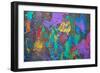 Abstract Art Background. Hand-Painted.-Thirteen-Framed Photographic Print