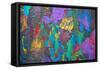 Abstract Art Background. Hand-Painted.-Thirteen-Framed Stretched Canvas