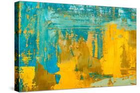 Abstract Art Background. Oil Painting on Canvas. Multicolored Bright Texture. Fragment of Artwork.-Sweet Art-Stretched Canvas