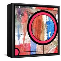 Abstract Art Collage, Mixed Media And Watercolor On Paper-Andriy Zholudyev-Framed Stretched Canvas