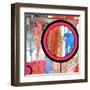 Abstract Art Collage, Mixed Media And Watercolor On Paper-Andriy Zholudyev-Framed Art Print