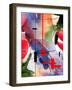 Abstract Art Collage, Mixed Media And Watercolor On Paper-Andriy Zholudyev-Framed Art Print