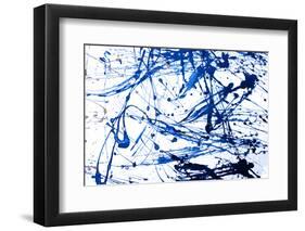 Abstract Art Creative Background. Hand Painted Background.-Nataliya Sdobnikova-Framed Premium Photographic Print