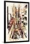 Abstract Art of Cityscape,Illustration Painting-Tithi Luadthong-Framed Art Print