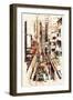 Abstract Art of Cityscape,Illustration Painting-Tithi Luadthong-Framed Art Print