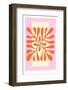 Abstract Art Poster. Floral Matisse Inspired Collage Contemporary Style, Botanical Cut out Shapes.-Lera Danilova-Framed Photographic Print