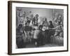 Abstract Artists in Group Discussion in the East 10th St Studio of Milton Resnick-James Burke-Framed Premium Photographic Print