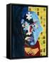 Abstract Artwork of Man Depicting Mental Illness-Paul Brown-Framed Stretched Canvas